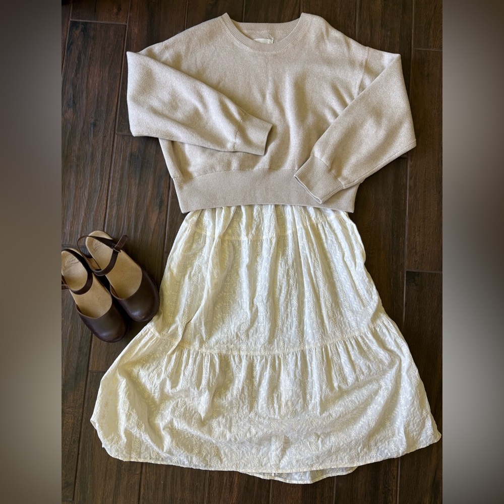 Asos Embroidered Maxi Skirt